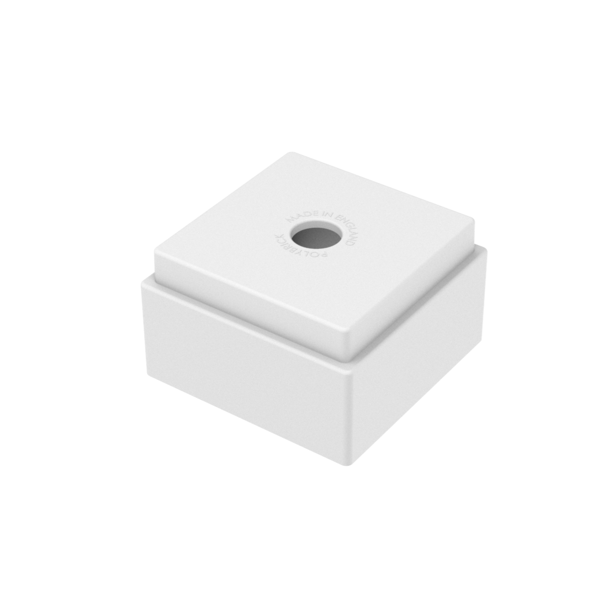 Bloque de construcción PolyBrick individual de plástico blanco