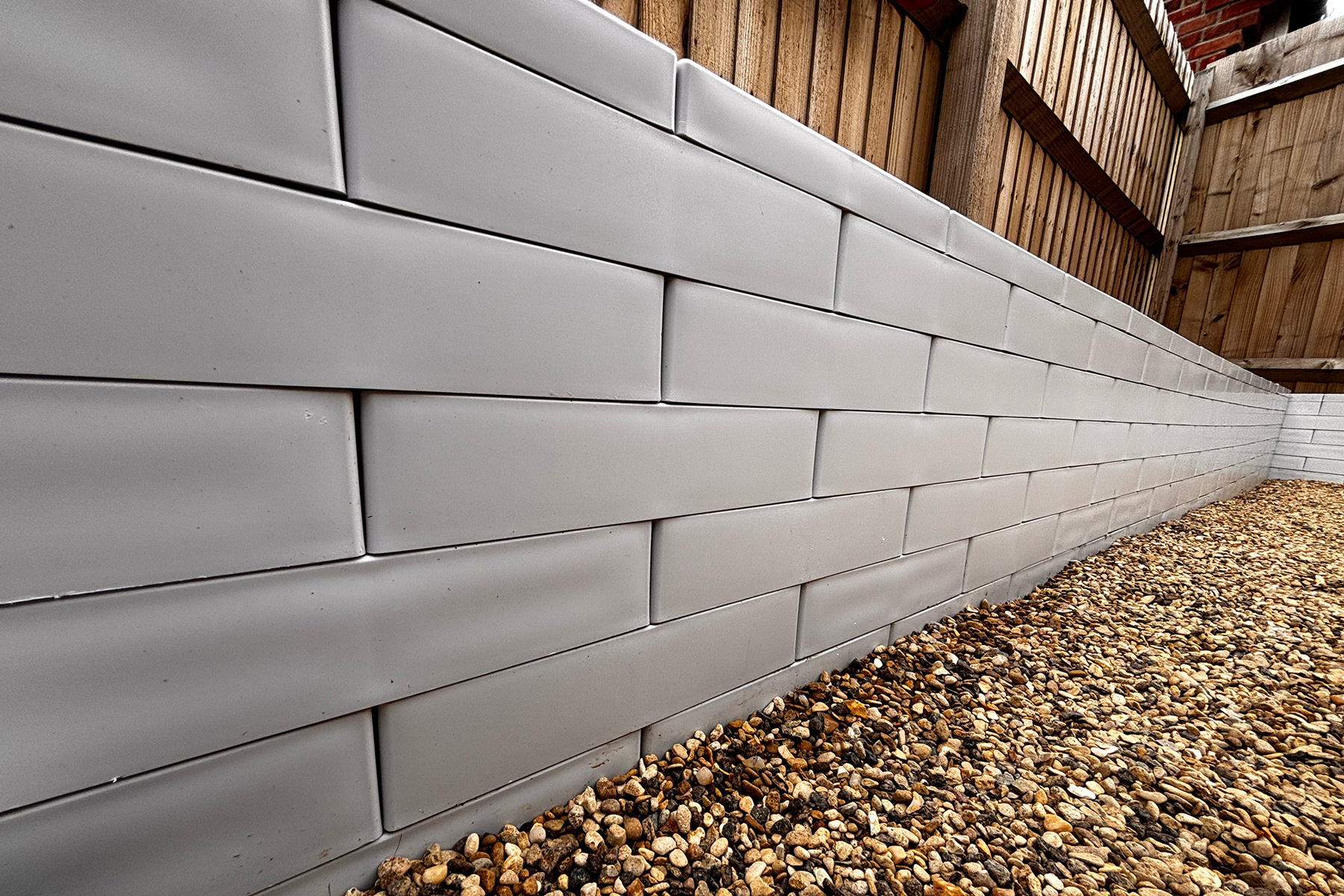 PolyBrick Bloques de Construcción Modulares - Muro de plástico reciclado